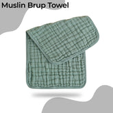 Muslin Baby Burp Cloths 60 X 60cm Blanket for Newborn (Sage)